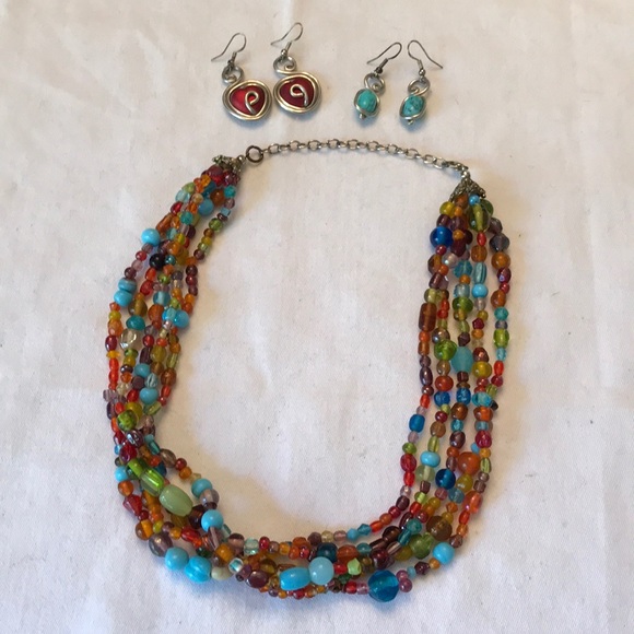 Jewelry - Necklace and Custom Earrings Set